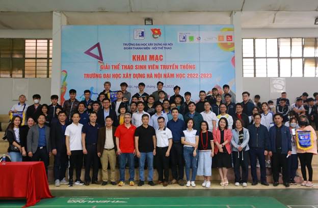 Khai mạc Giải thể thao Sinh viên truyền thống Trường Đại học Xây dựng Hà Nội, năm học 2022 - 2023