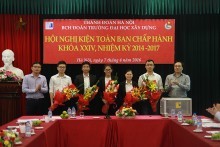 Hội nghị Kiện toàn Ban chấp hành Đoàn TNCS Hồ Chí Minh Trường Đại học Xây dựng khóa XXIV, nhiệm kỳ 2014-2017