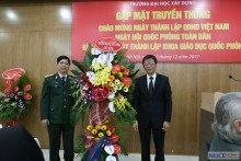 Gặp mặt truyền thống chào mừng ngày thành lập QĐND Việt Nam, Ngày hội Quốc phòng toàn dân và 35 năm ngày thành lập khoa Giáo dục quốc phòng
