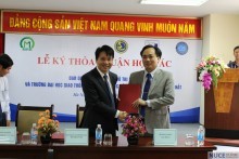 Trường Đại học Xây dựng ký kết hợp tác với Ban Quản lý đường sắt đô thị Hà Nội