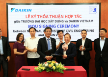 Lễ ký kết thoả thuận hợp tác (MOU) giữa Trường Đại học Xây dựng và Công ty Daikin Việt Nam