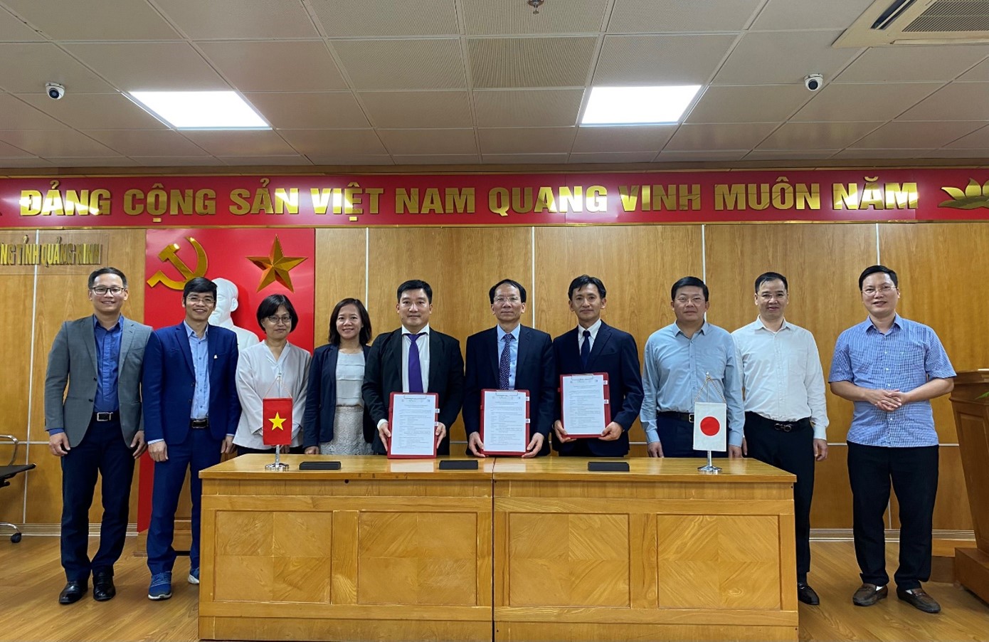 Lễ ký kết Thỏa thuận hợp tác kỹ thuật giữa Trường Đại học Xây dựng Hà Nội, Sở Xây dựng tỉnh Quảng Ninh và Đại học Saitama Nhật Bản