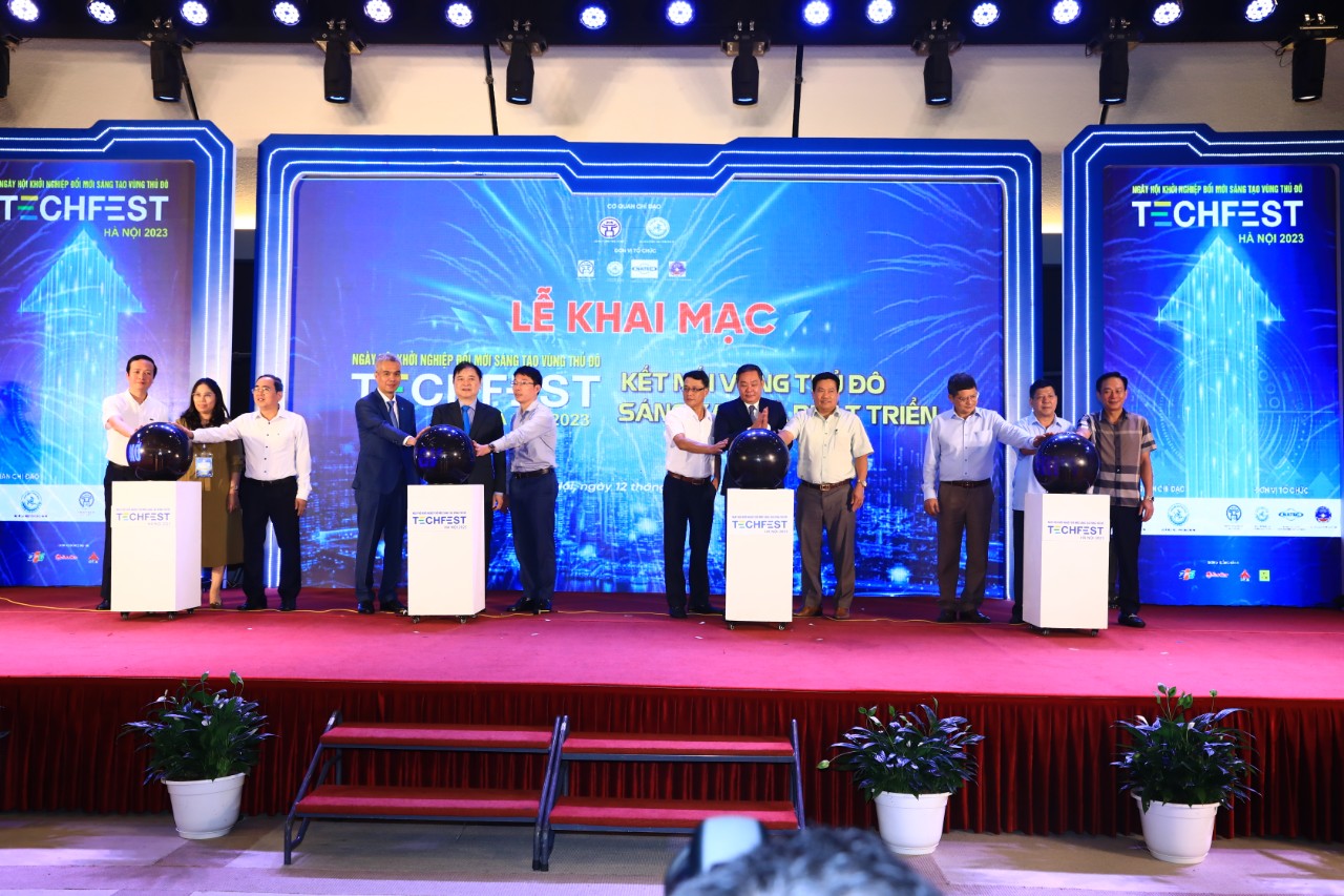 Trường Đại học Xây dựng Hà Nội tham gia Ngày hội khởi nghiệp đổi mới sáng tạo Vùng Thủ đô năm 2023 (TECHFEST HANOI 2023)
